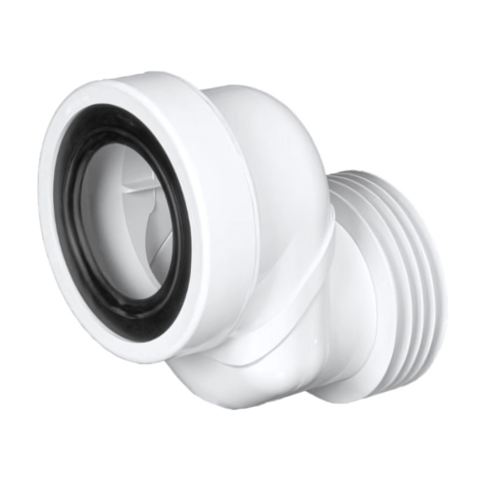 McAlpine Offset 6cm WC Connector in ABS