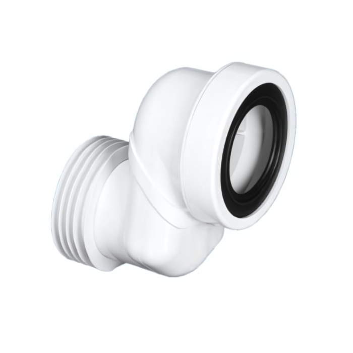 McAlpine Offset 8cm WC Connector in ABS