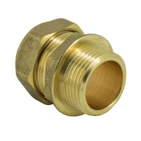 22mm  x 3/4" Female Iron Bent Compression WRAS Approved Brass Fittings 