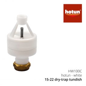 Hotun Dry Trap Tundish (with nut & olive) - White HW100C 