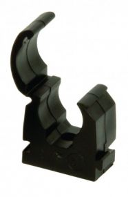 Black Hinged Pipe Clips